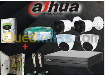 Installation Camera de surveillance Dahua Hikvision ip Coaxial
