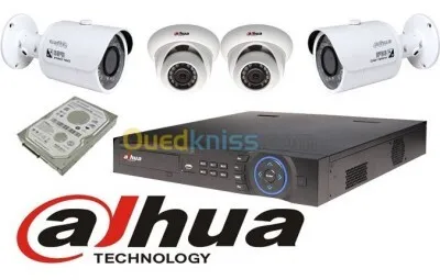 Installation Camera de surveillance Dahua Hikvision ip Coaxial