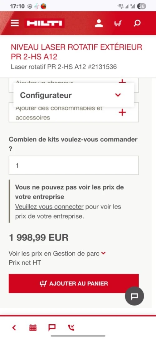 Niveau Lazare hilti original 