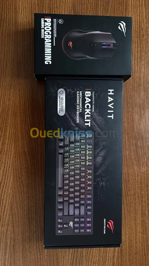 Clavier mécanique RGB + Souris Gamer Havit  Neufs avec boîtes