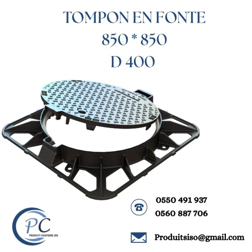 TOMPON EN FONTE 850*850 D 400