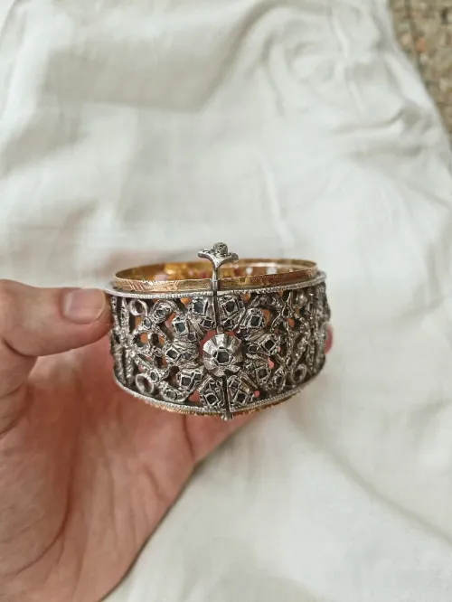 Bracelet OR 18k et argent 