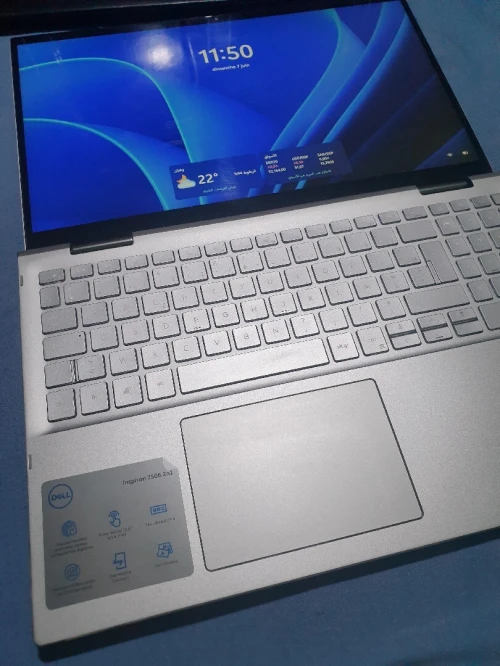 Dell inspiron 7506 2 in 1 i7 11ème génération 16g la ram 500g ssd nvme écran tactile Clavier lumineux