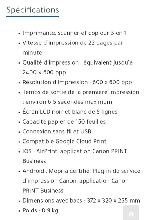 Imprimante photocopies scanner 