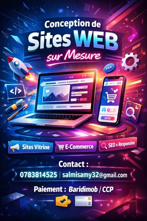 Conception de Sites WEB sur Mesure.