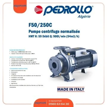 Pompe Centrifuge Normalisée | Marque: PEDROLLO - مضخة صناعية| علامة بيدرولو
