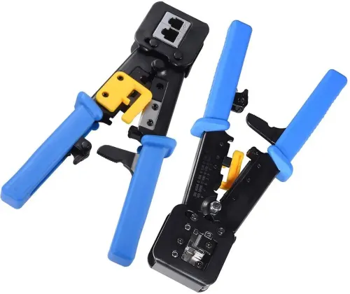 PINCE A SERITR RJ45 / RJ11 PASS THROUGH CAT6 E / CAT6 A