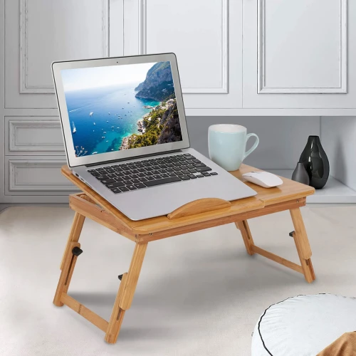 Table en Bamboo pour laptop BM92 AVEC REFROIDISSEUR GRAND MODELE