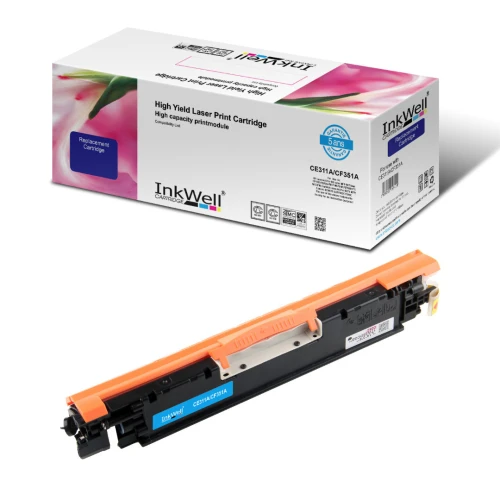 PACK 4 Toner Compatible INKWELL CE310A / CE311A / CE312A / CE313A Noir et Couleurs Qualité Premium 