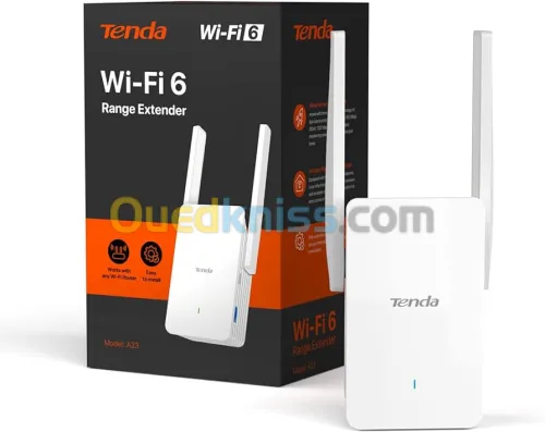 Répéteur Wi-Fi Tenda A23  Étendez votre couverture réseau en toute simplicité 