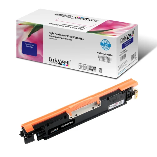 PACK 4 Toner Compatible INKWELL CE310A / CE311A / CE312A / CE313A Noir et Couleurs Qualité Premium 