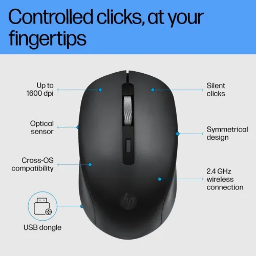 Souris HP S1000 PLUS SANS FIL SILENCIEUSE