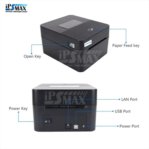 POSLUX LP430 Bluetooth Imprimante Thermique pour Bordereaux & Codes-Barres