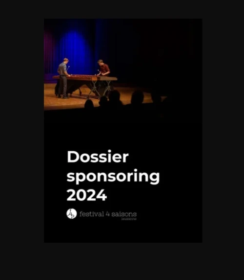 Creation Dossier de sponsor , Pressbook