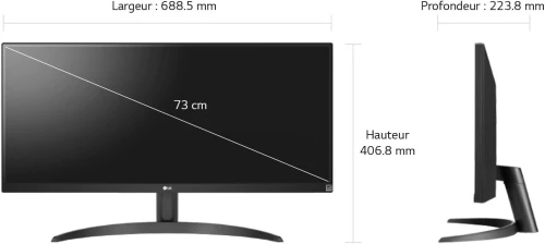 ECRAN LG 29 POUCES 29WQ60A-B 2K/IPS/SRGB 100HZ 1MS DISPLAY PORT / HDMI / TYPE-C FOR GAMING NEW