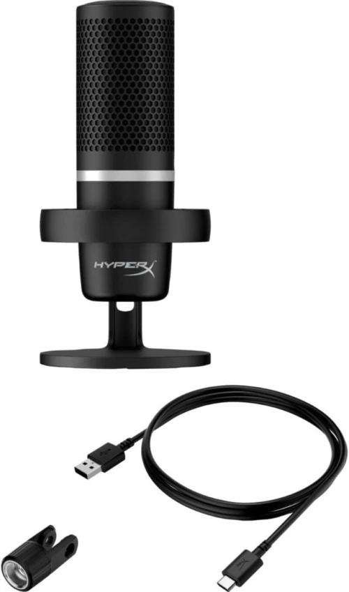 MICROPHONE HYPERX DUOCAST PC/PS5/PS4 GAIN CONTROL FOR GAIMING / STREAMING / PODCASTING