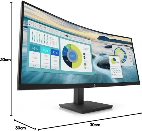 ECRAN HP 34 POUCES P34HC G4 ULTRAWIDE 21:9 CURVED 1500R 3K PLUS/UWQHD/VA 100HZ/5MS 1 HDMI/DP/TYPE-C 100WH ADJUSTABLE/BLUE EYES FILTRE/SPEAKER