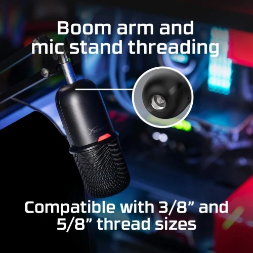 HYPERX SOLOCAST USB CONDENSER GAMING MICROPHONE FOR STREAMING / PODCASTING