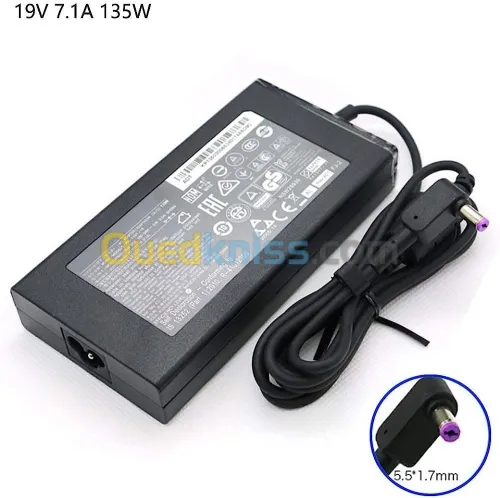 CHARGEUR ACER 19V / 7.1A 135WH ORIGINAL 