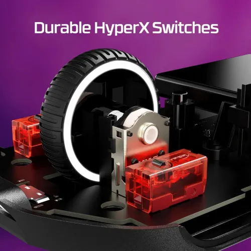SOURIS GAMER HYPERX PULSEFIRE HASTE 2 WIRELESS ULTRA LIGHTWEIGHT 61G BATTERY FOR 100H BLACK / WHITE