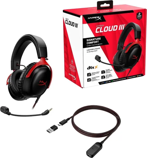 HEADSET / CASQUE HYPREX CLOUD III 3 7.1 SURROUND SOUND DTS ULTRA CLEAR MICROPHONE PS5/PC/XBOX