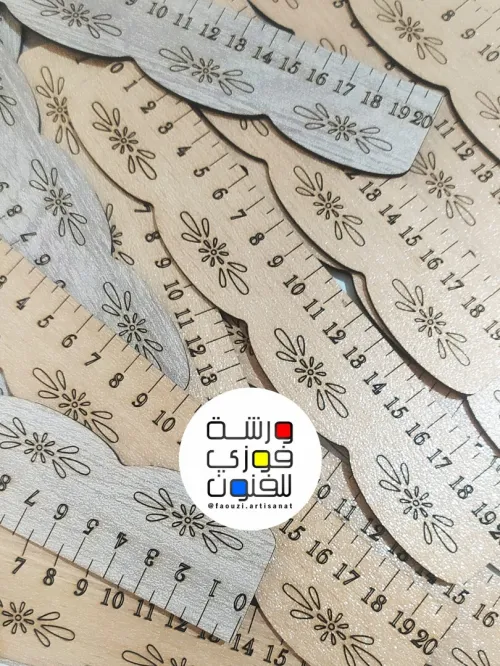 مسطرات 20 سم، عمل ليزر، مزخرفة، بيع بالجملة والتجزئة
