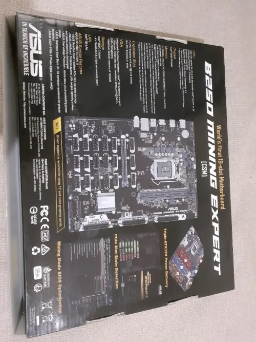 Carte mère Asus B250 Mining Expert (19 slot) + G4400 3.3Ghz