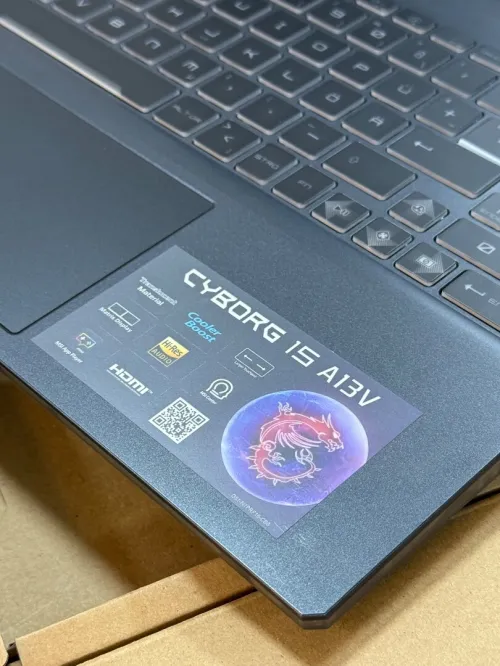 MSI CYBORG 15 A13VE I5 13420H 16GO 512GO SSD NVIDIA GEFORCE RTX4050 6GO NEUF SOUS EMBALLAGE 