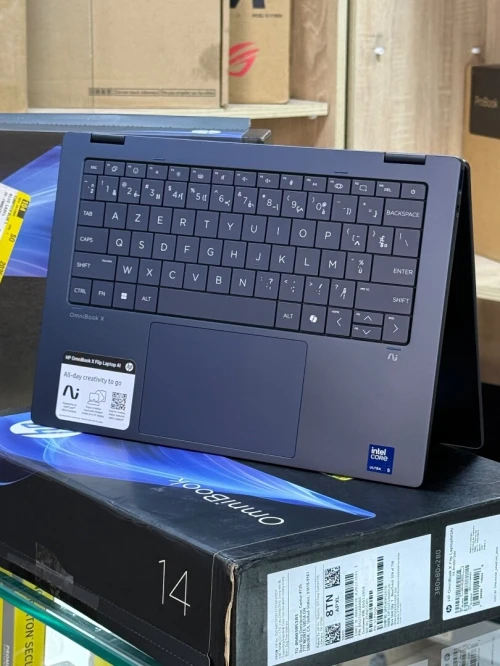 HP OMNIBOOK X FLIP 14 FM0013DX INTEL CORE ULTRA 5 226V 16GO 512GO INTEL ARC 130v 8GO TACTILE NEUF SOUS EMBALLAGE