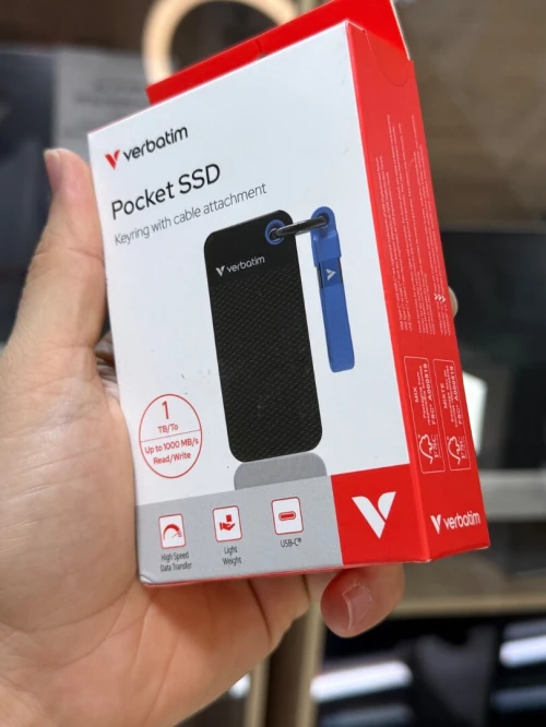 DISK EXTERNE VERBATIM POCKET 1TO SSD 1000Mb/s TYPE C