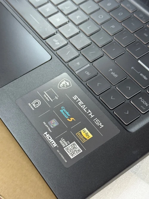 MSI STEALTH 15M B12UE I7 1280P 16GO 512GO SSD NVIDIA GEFORCE RTX3060 6GO NEUF SOUS EMBALLAGE