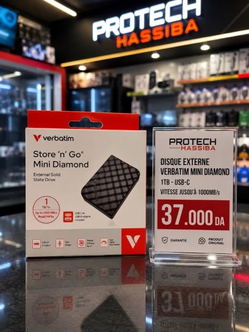 DISK EXTERNE VERBATIM STORE N GO MINI DIAMOND 1TO SSD 1000Mo/s
