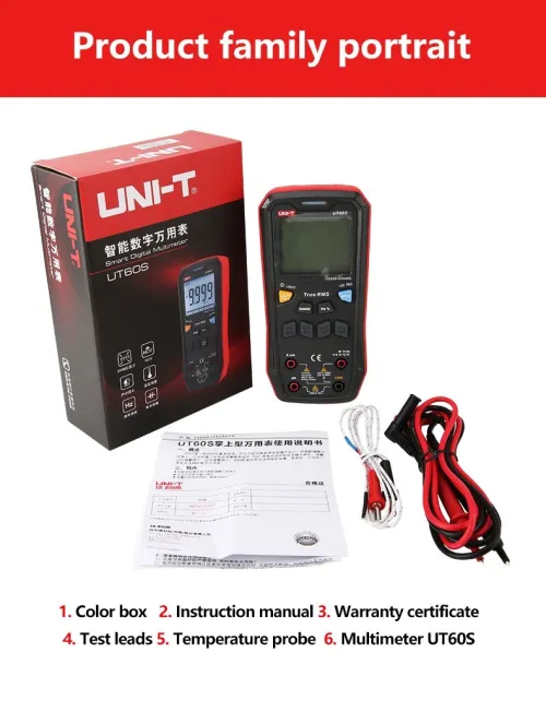 UT60S MULTIMETRE NUMERIQUE AUTOMATIQUE NCV 1000V 10A