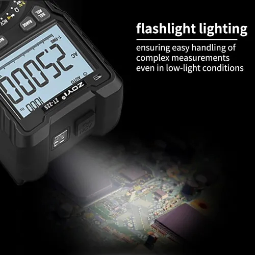 ZOYI 25000 compte ZT-225 haute précision gamme automatique multimètre intelligent électricien anti-brûlure entretien multi-usages aut