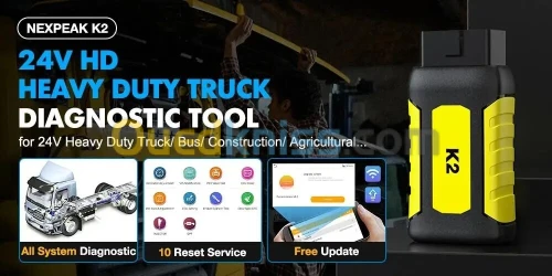 scanner camion lourd NEXPEAK K2 . DPF Cluster Calibration système complet Camions Tracteurs Diesel 