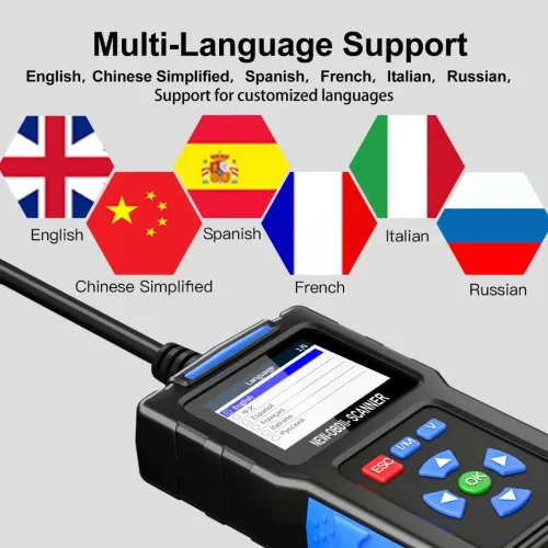 JDiag T200 voiture OBD2 Scanner lecteur de Code de défaut affichage numérique outil de Diagnostic Automobile analyseur de moteur de voiture I/M testeur prêt