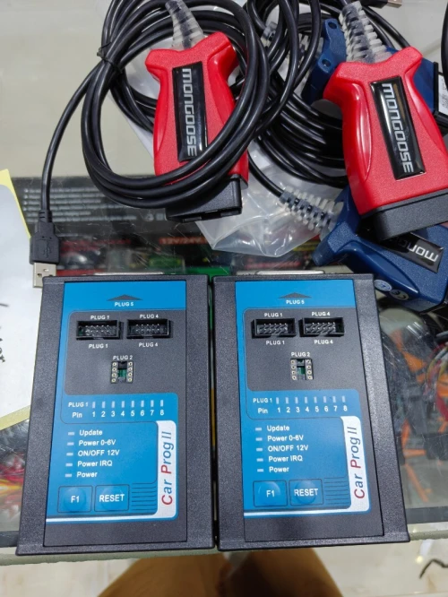 Car ProgII .Reprogrammation ECU. Reinitialisation Airbag IMMO Instruments Radio Dataflash .CarProg2