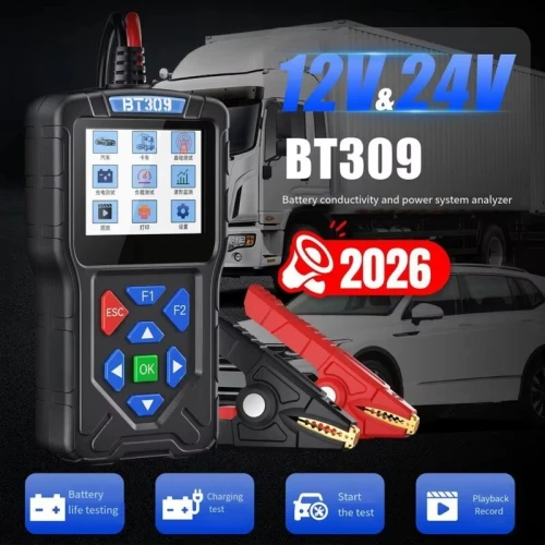 JDIAG -BT309 Scanner de diagnostic de batterie automobile/moto, outil de diagnostic automobile, testeur de batterie