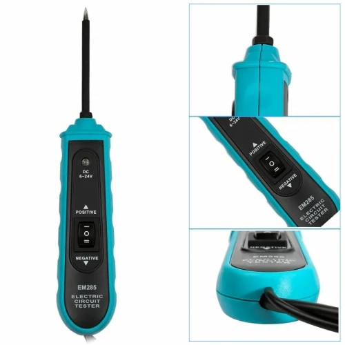 AllSun EM285. 6-24V DC Sonde testeur De Circuit Electrique De Voiture système ELectrique Automobile Diagnostic câble mètre
