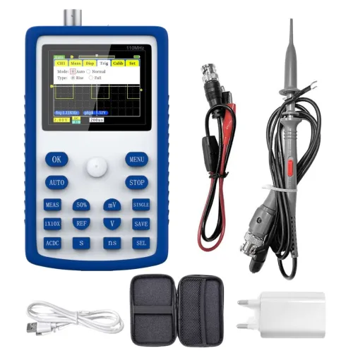 FNIRSI 1C15 110MHz 500MS/s Oscilloscope Numérique Mini Portable
