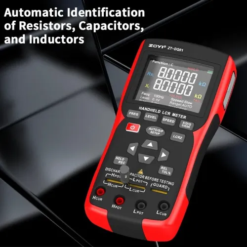 ZOYI DQ01 LCR compteur de pont numérique portable testeur de résistance d'inductance de capacité de haute précision avec affichage numérique