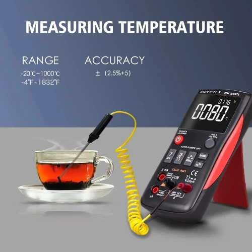 Multimètre numérique ZT-X ZOYI 9999 comptes haute précision gamme automatique NCV Multimetro VDavid testeur de tension micro courant testeur LCR