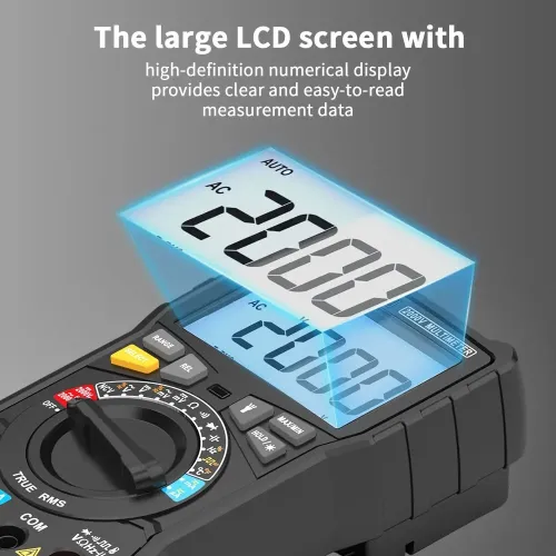 Multimètre numérique professionnel ZOYI ZT-M2H 2000V, testeur de tension CC/CA, de continuité et de résistance pour fils sous tension