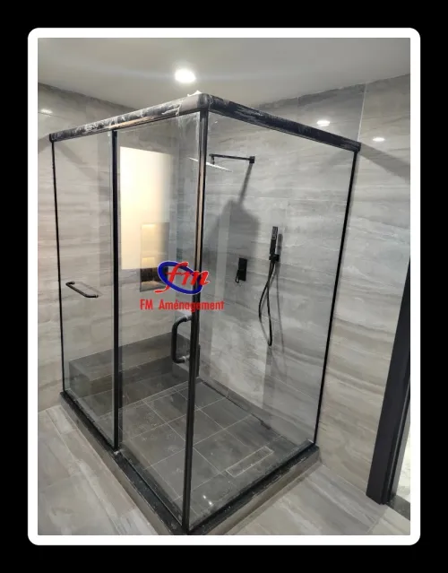 Cloison amovible. Porte. Fenêtre aluminium
