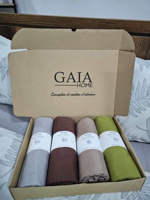Drap housse 100% coton 1 place 90x200cm