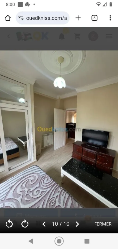 Location Appartement F3 Alger Souidania