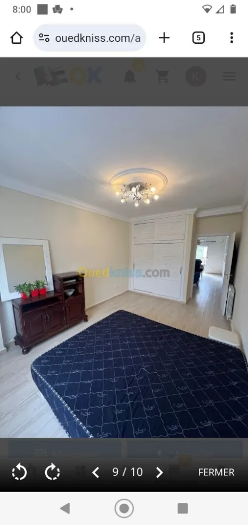 Location Appartement F3 Alger Souidania