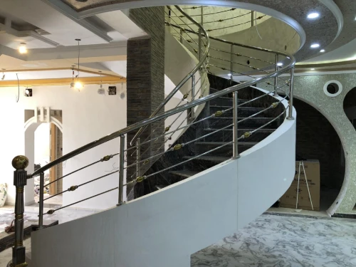Rempe d'escalier inox