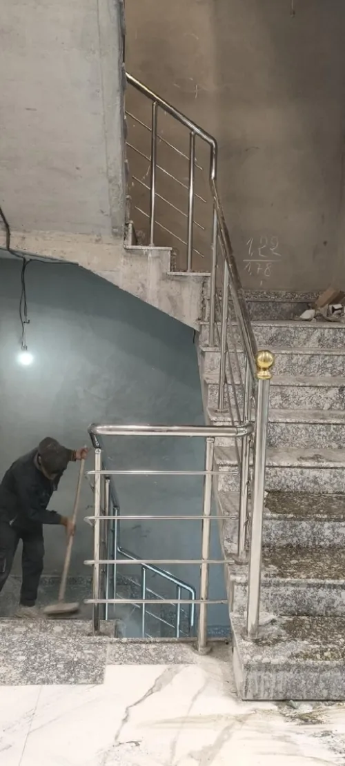 Rempe d'escalier inox 
