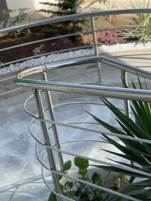 Rempe d'escalier inox 